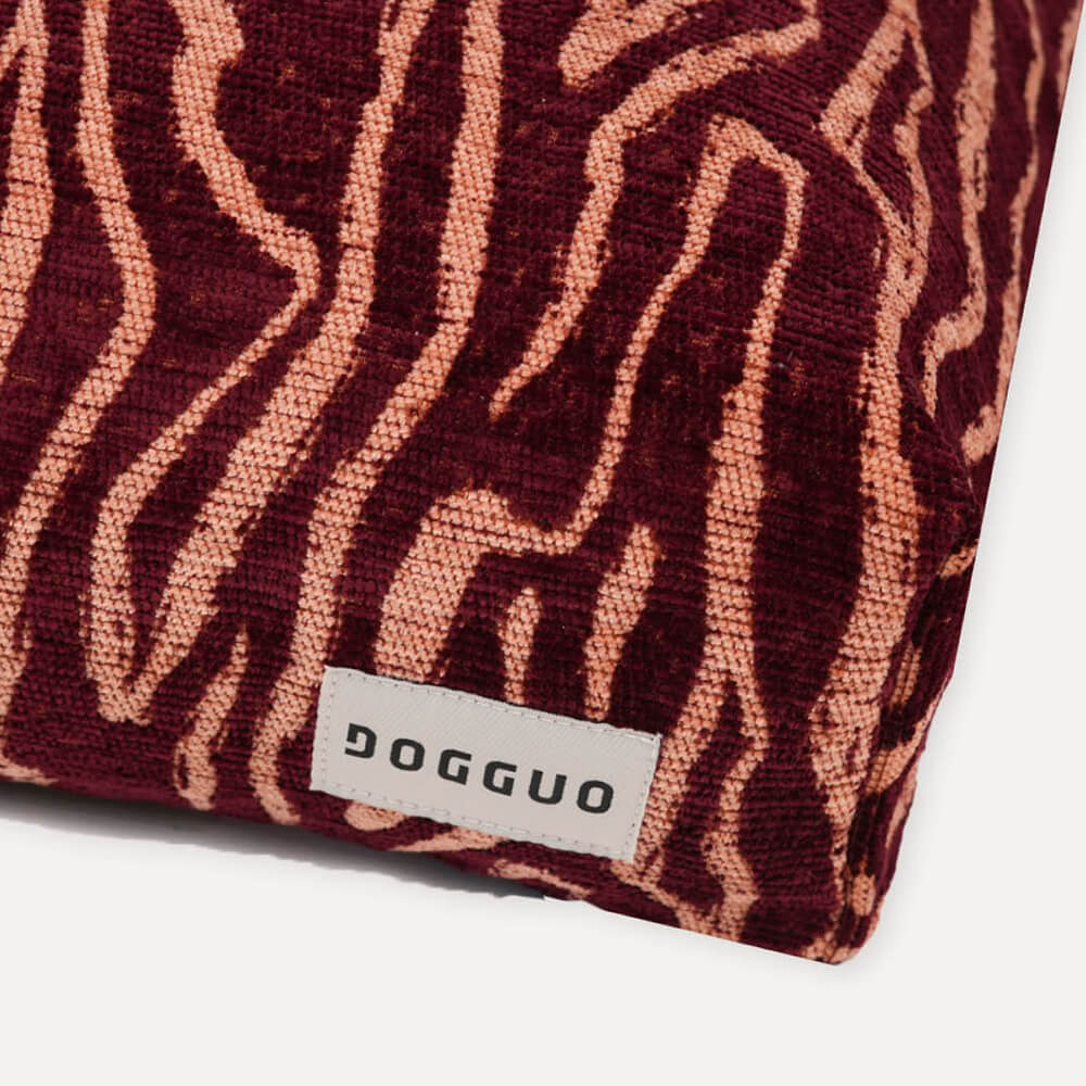 DOGGUO - Ethnic hondenmand - Bordeaux/Peach