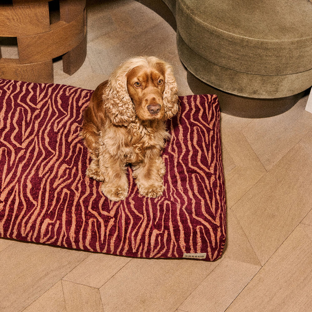 DOGGUO - Ethnic hondenmand - Bordeaux/Peach