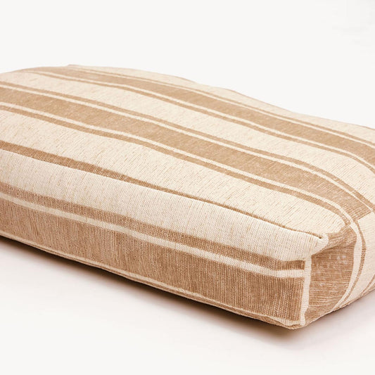 DOGGUO - Stripe Dog Bed - Beige