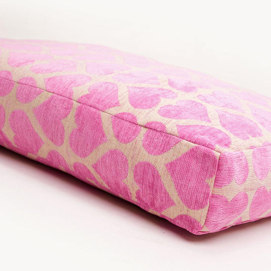 DOGGUO - Heart Dog Bed - Pink / Beige