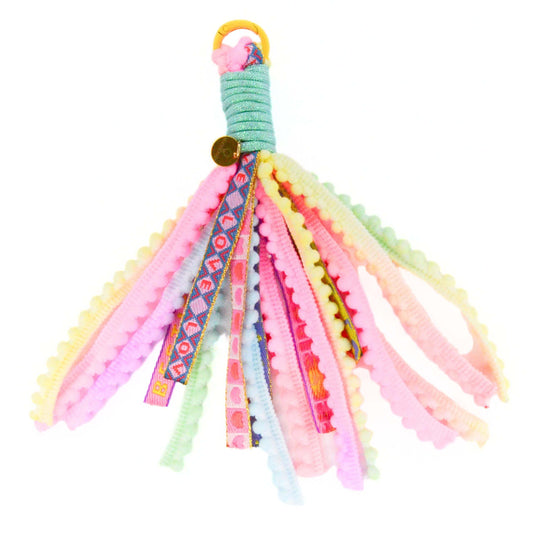 Boho Schlüsselanhänger Pastell