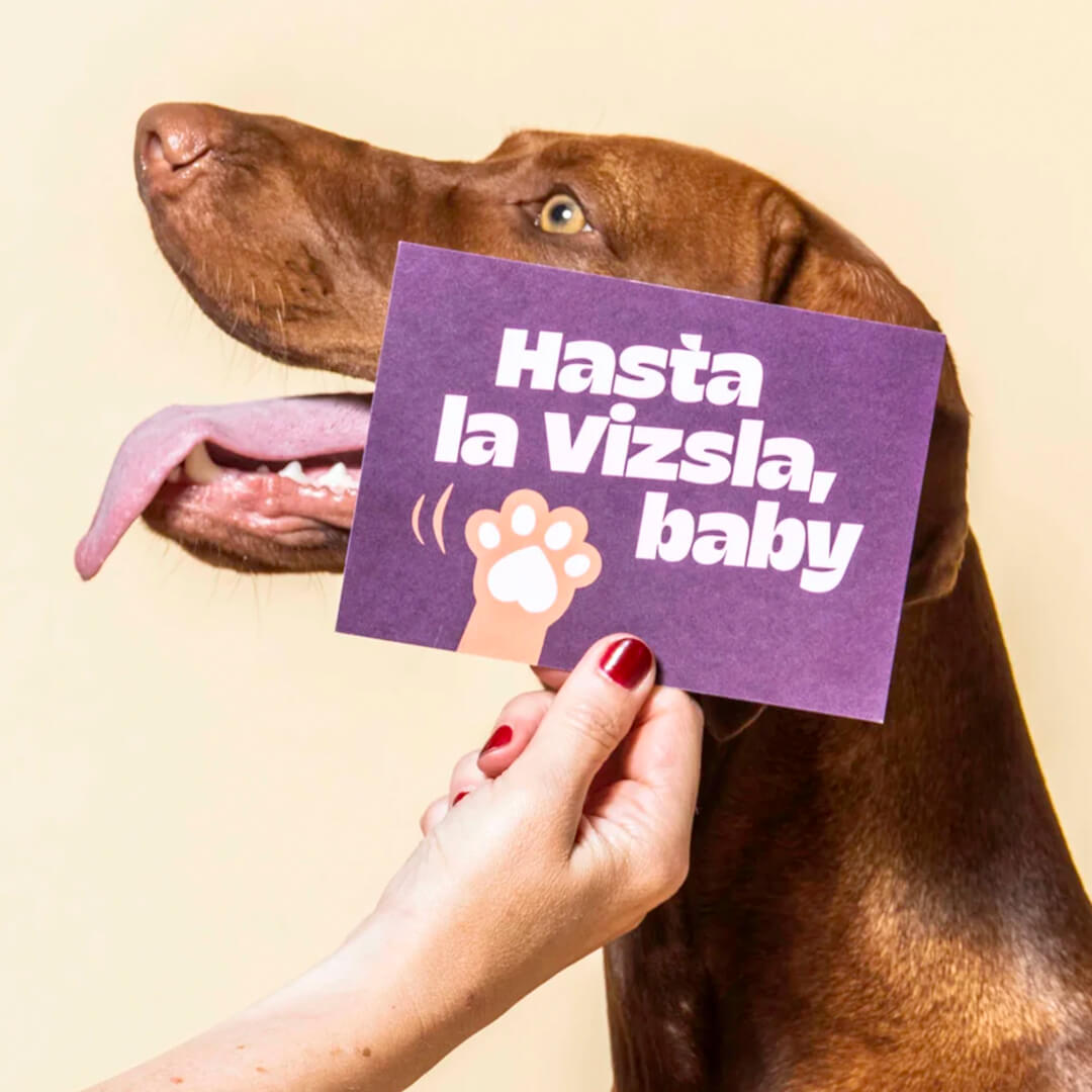 Heyday - Wenskaart - Hasta la vizsla, baby