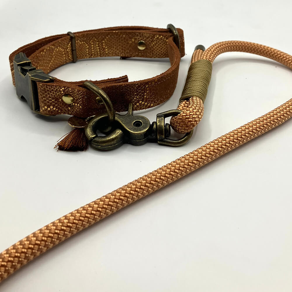 Rockxdogs - Leren halsband Bellissima