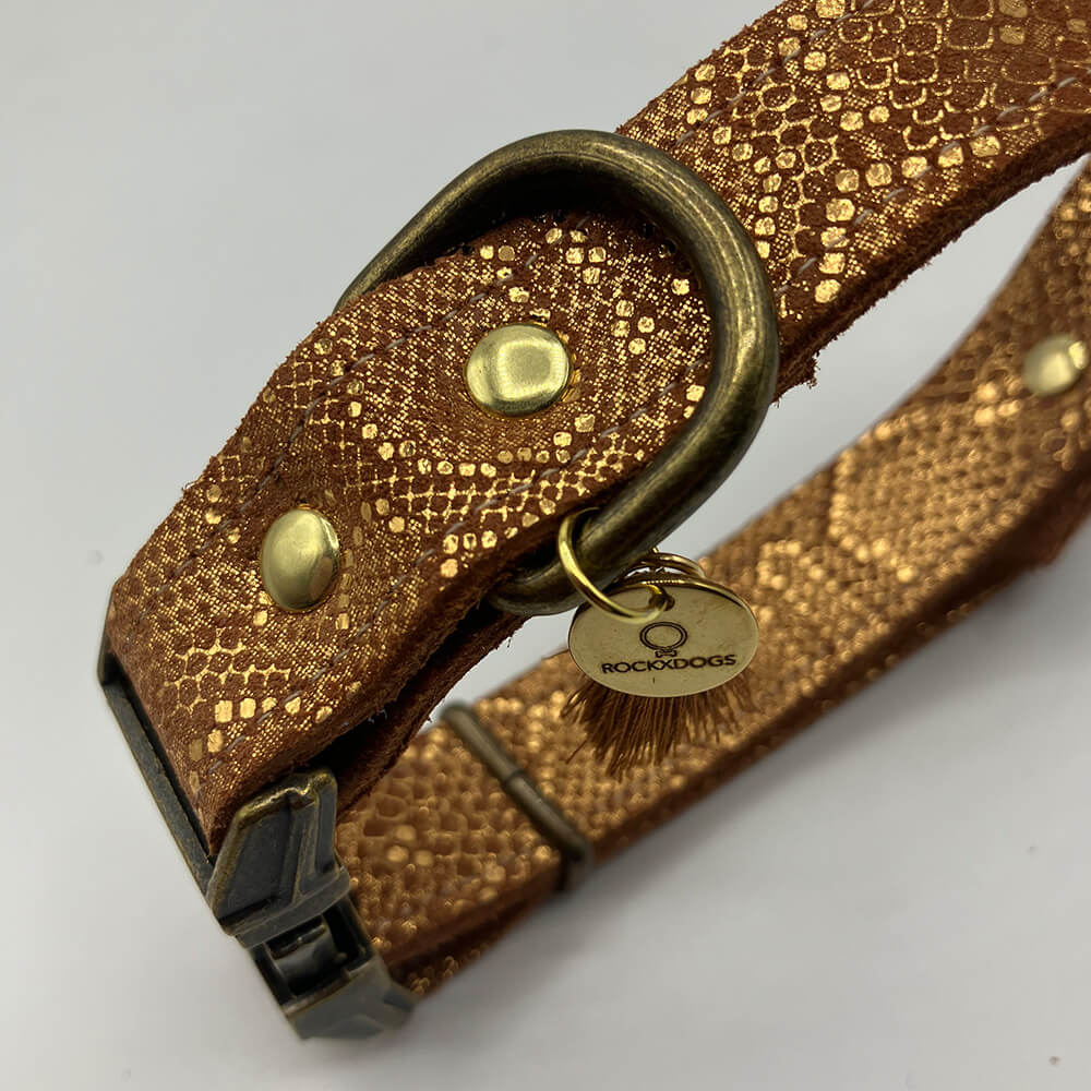 Rockxdogs - Leren halsband Bellissima
