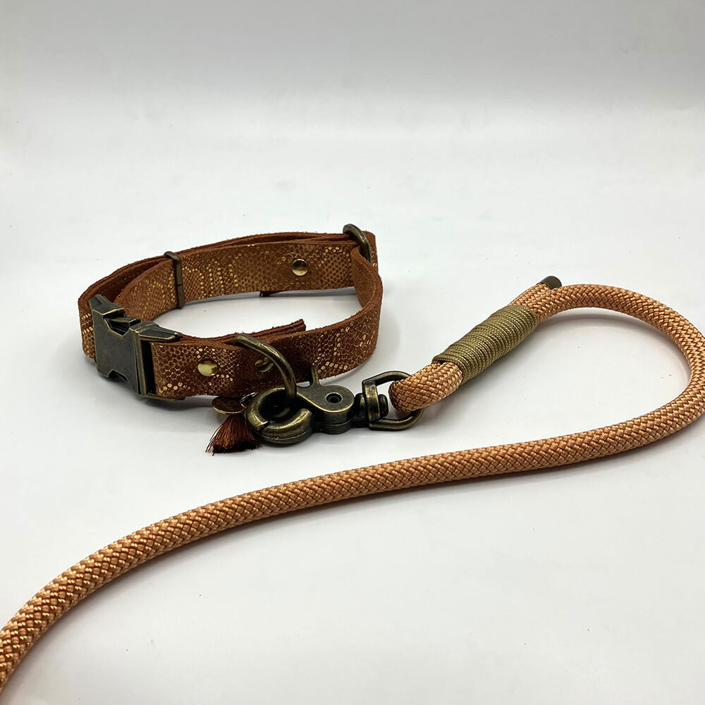Rockxdogs - Leren halsband Bellissima