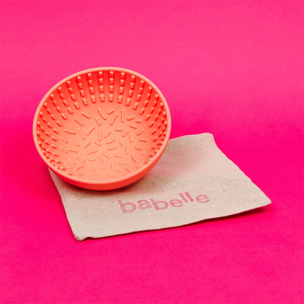 Babelle - Mini Wiggler Lick Bowl - Coral