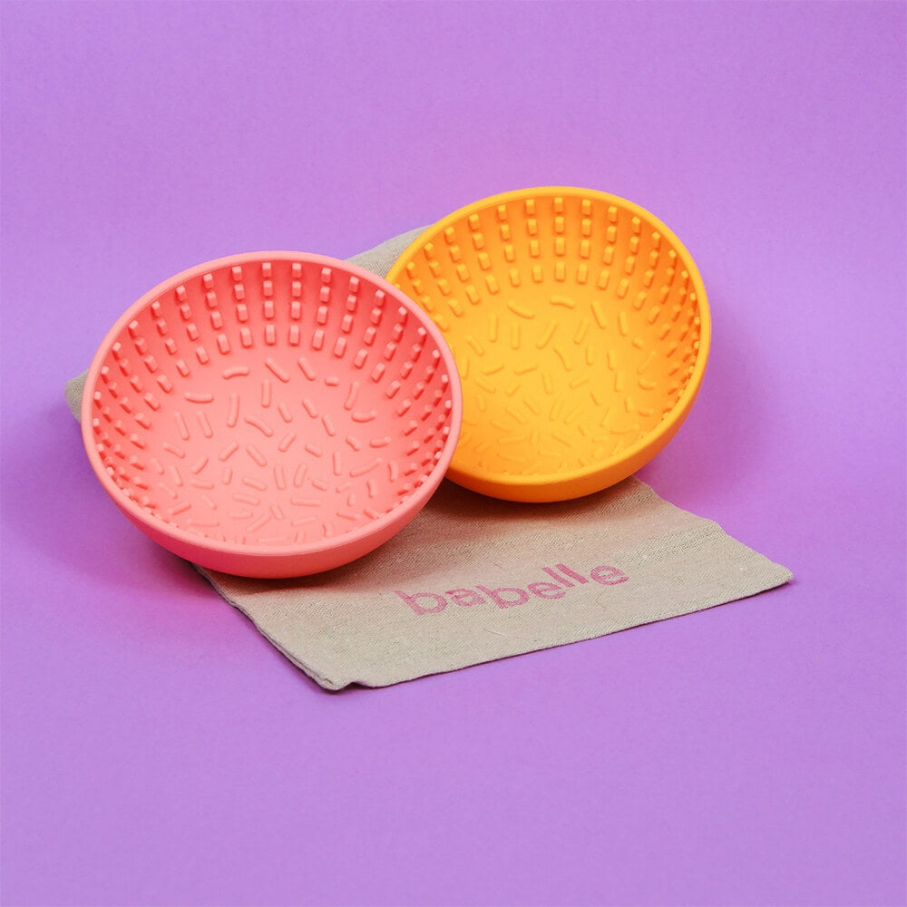 Babelle - Mini Wiggler Lick Bowl - Coral