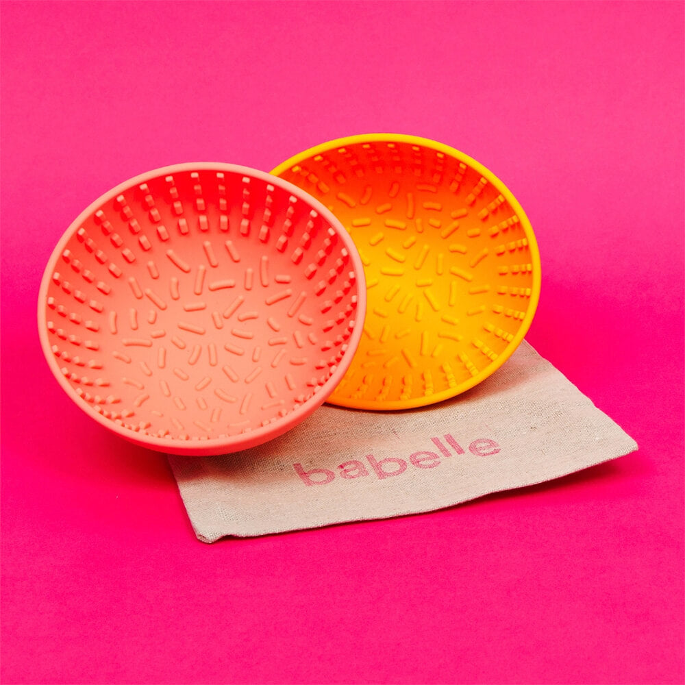 Babelle - Mini Wiggler Lick Bowl - Coral