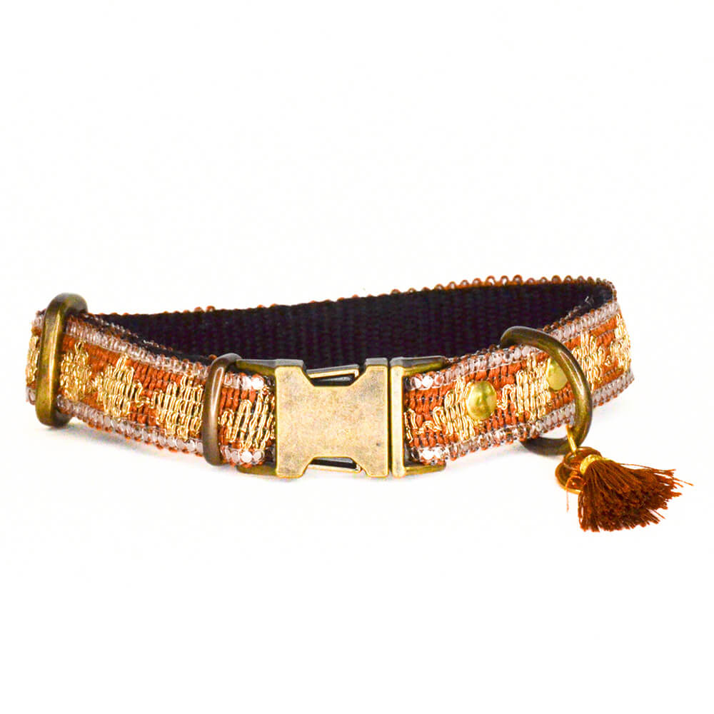 Rockxdogs - Halsband Glitter up! - Brown