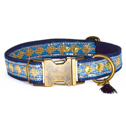 Rockxdogs - Halsband Glitter up! - Bright Blue