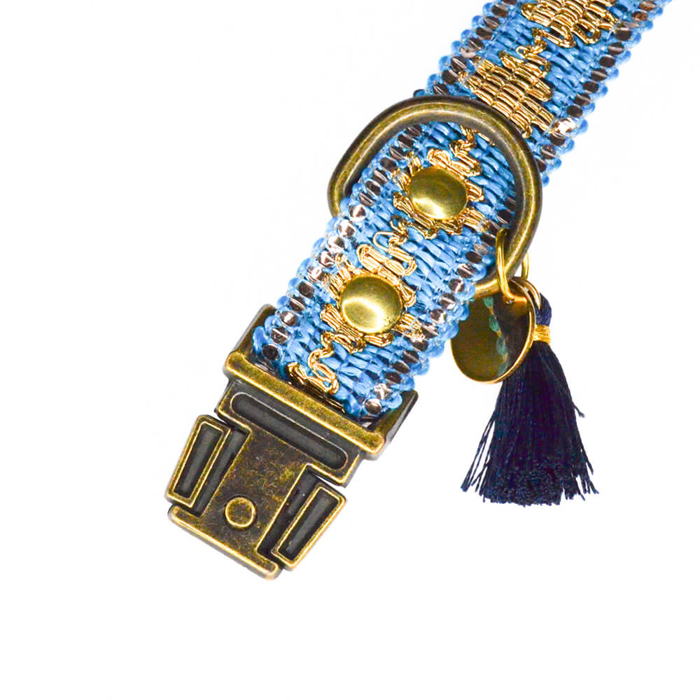 Rockxdogs - Halsband Glitter up! - Bright Blue