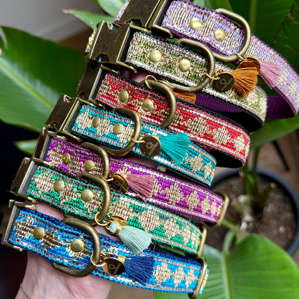 Rockxdogs - Halsband Glitter up! - Red