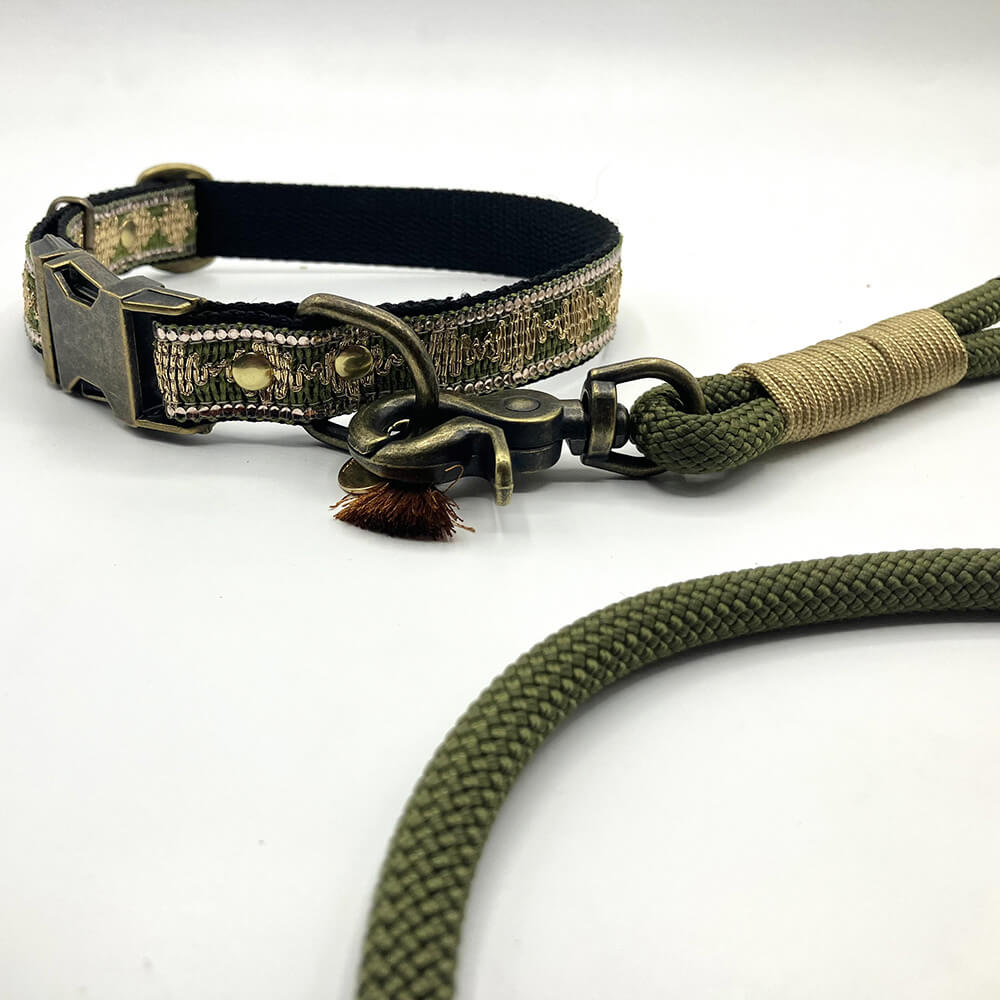 Rockxdogs - (Handsfree) Looplijn Olive Green
