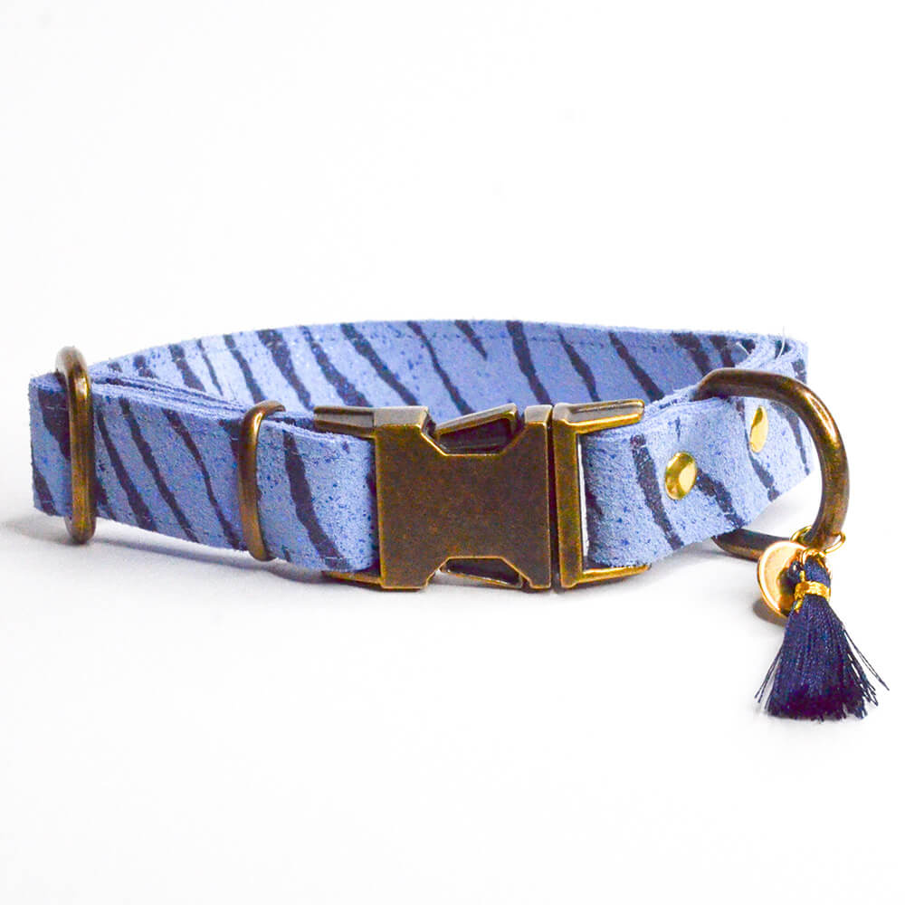 Terrain D.O.G. Leder-Hundehalsband – Mit Mittigem Ring, Aus Robustem Geschirrleder, Aluminium-Schnalle