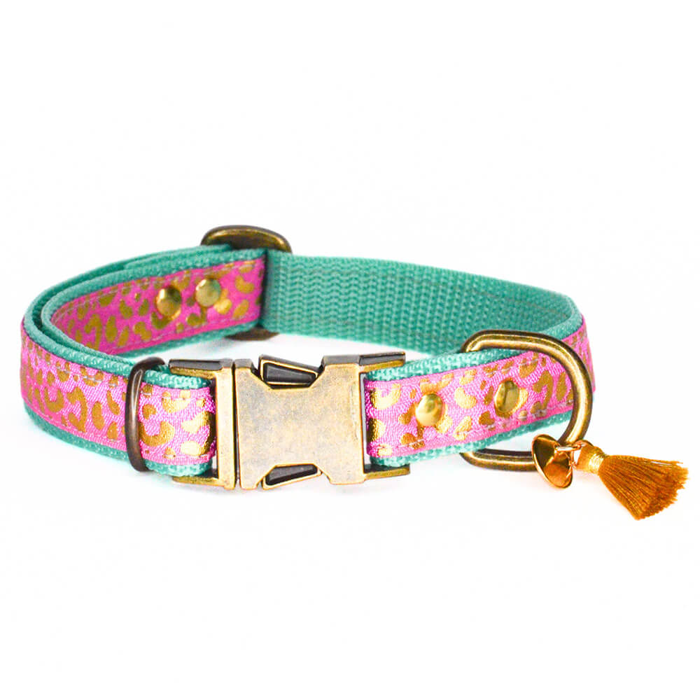 Rockxdogs - Halsband Go Wild! -  Boho Rose Panter