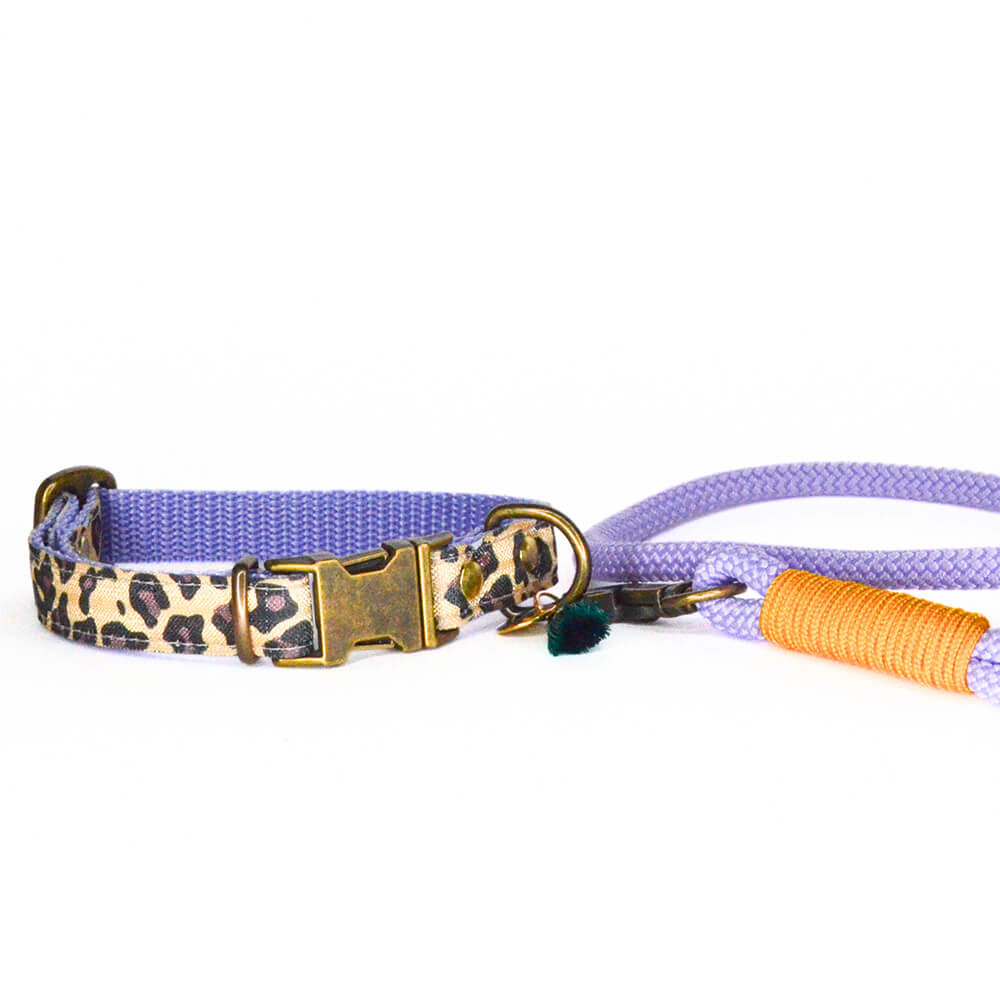 Rockxdogs - Halsband Go Wild! - Boho Purple Panter