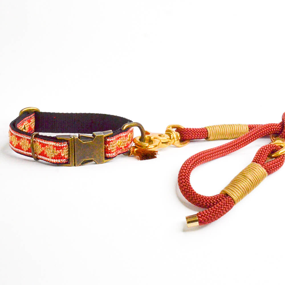 Rockxdogs - Halsband Glitter up! - Red