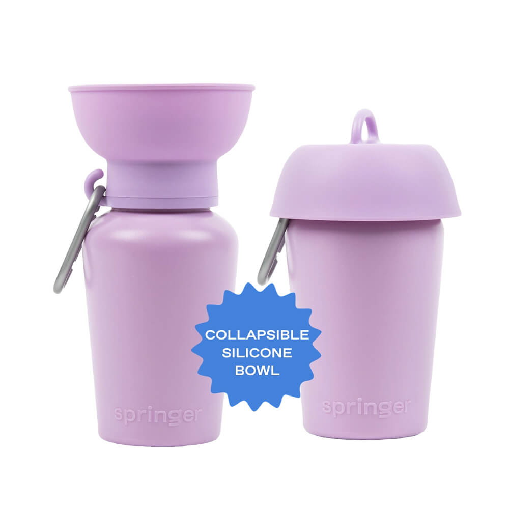 Springer - Flip Dog Travel Bottle - Lilac (590 ml)