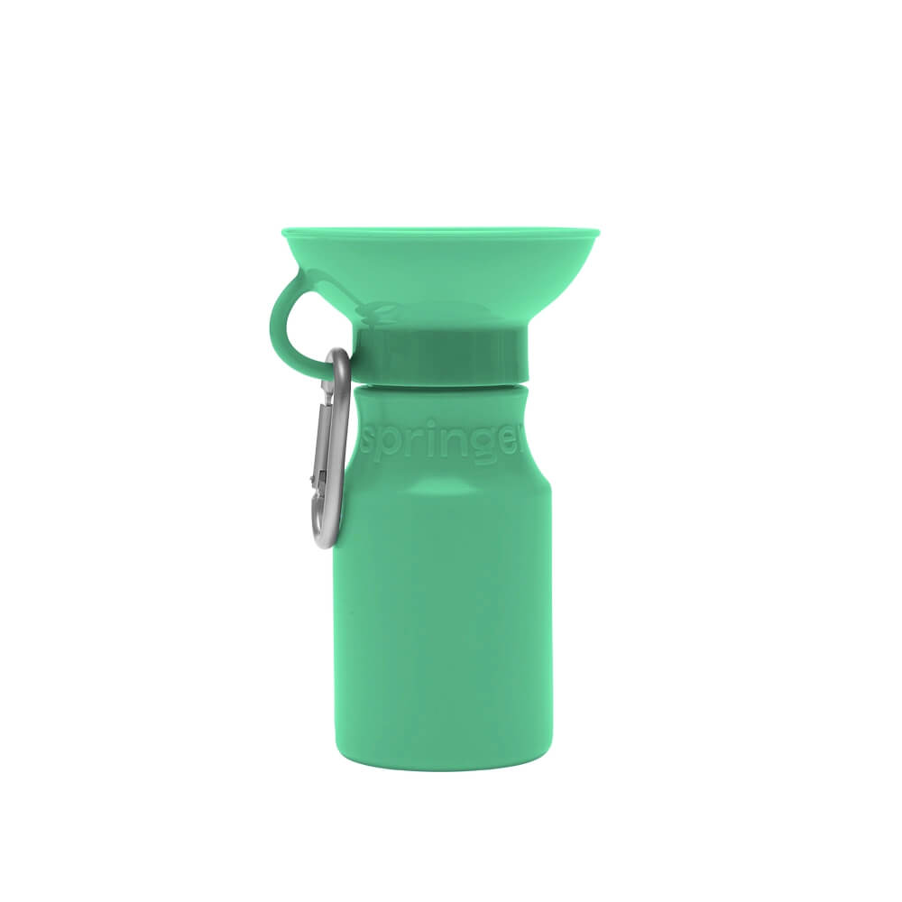 Springer - Mini Dog Travel Bottle - Green (440 ml)