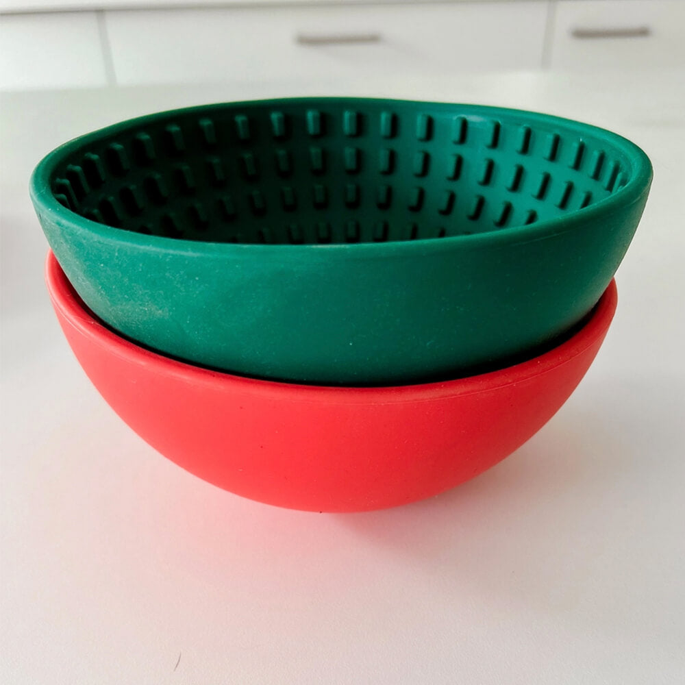 Babelle - Wiggler Lick Bowl - Coral