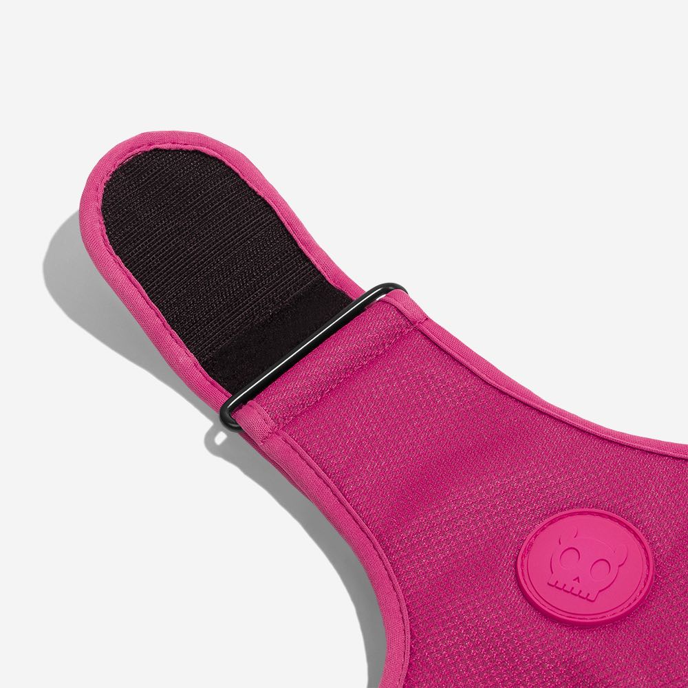 Zee.Dog - Adjustable Air Mesh harnas Pink Led