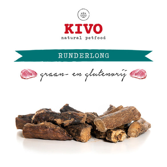 Kivo Petfood Runderlong - 500 gram