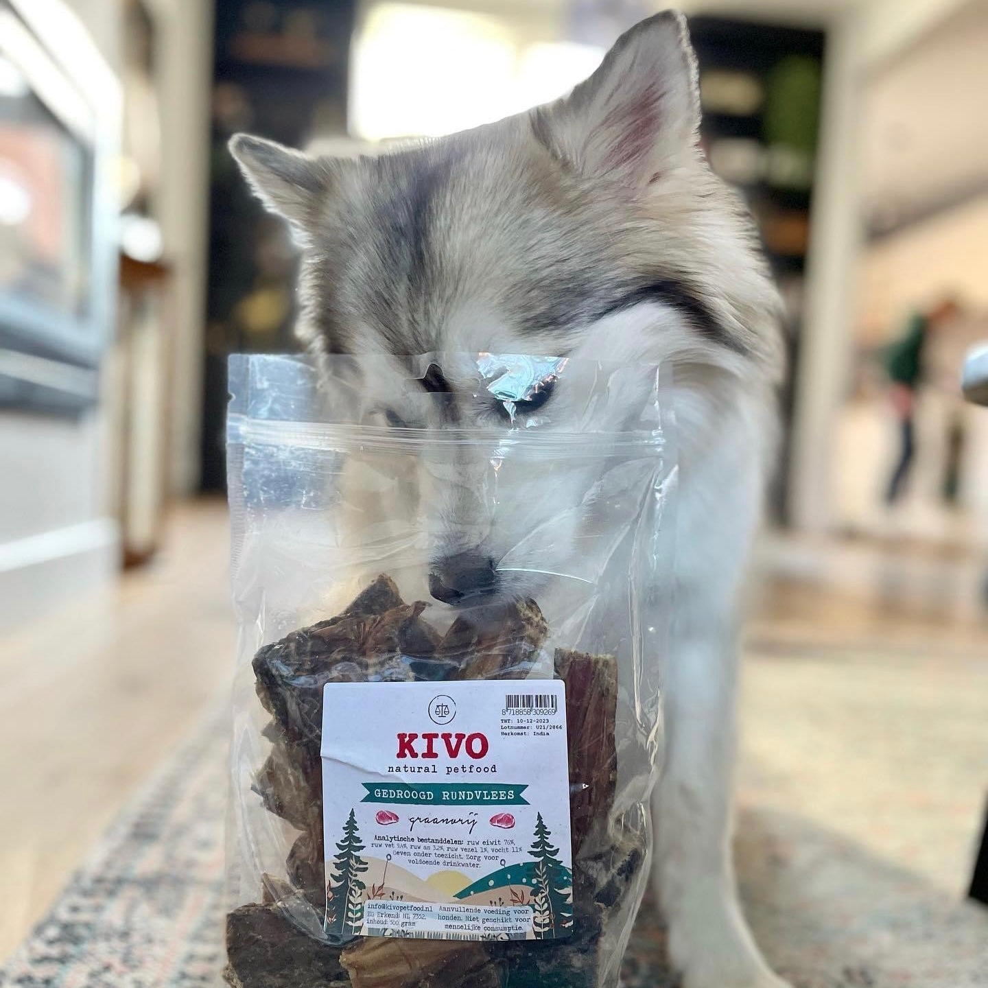 Kivo Petfood Gedroogd Rundvlees - 500 gram